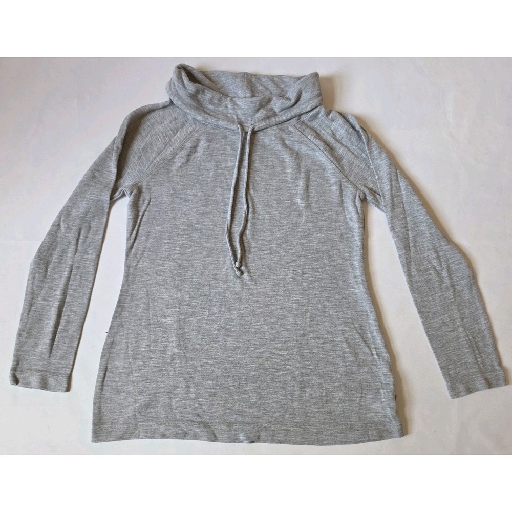 Talbots Women's Lightweight Heather Gray Knit Sweater with High Neck Size: XS